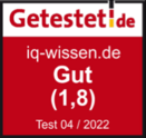 Zertifikat von Getestet.de für iq-wissen.de